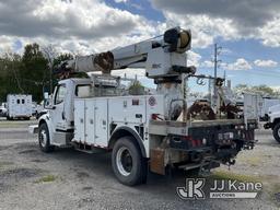 (Plymouth Meeting, PA) Altec DM45-TR, Digger Derrick rear mounted on 2007 Freightliner M2 106 Flatbe