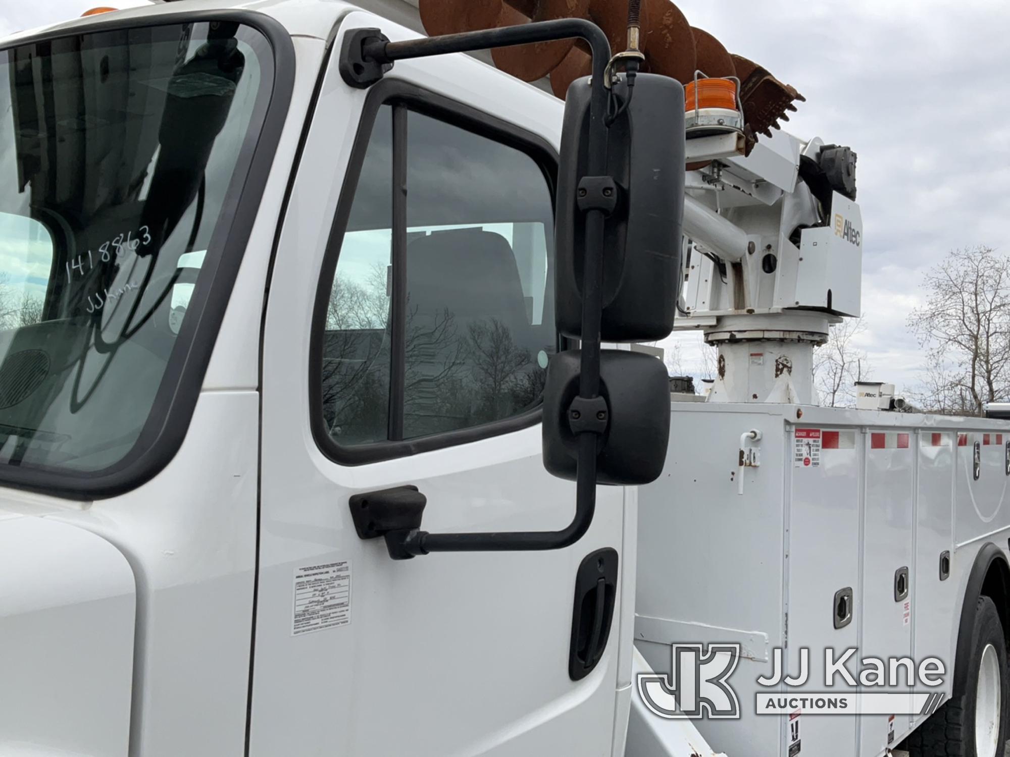 (Plains, PA) Altec DM47B-TR, Digger Derrick rear mounted on 2017 Freightliner M2 106 Utility Truck R