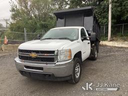 (Plymouth Meeting, PA) 2014 Chevrolet Silverado 3500HD 4x4 Dump Truck Runs Moves & Dump Operates, En