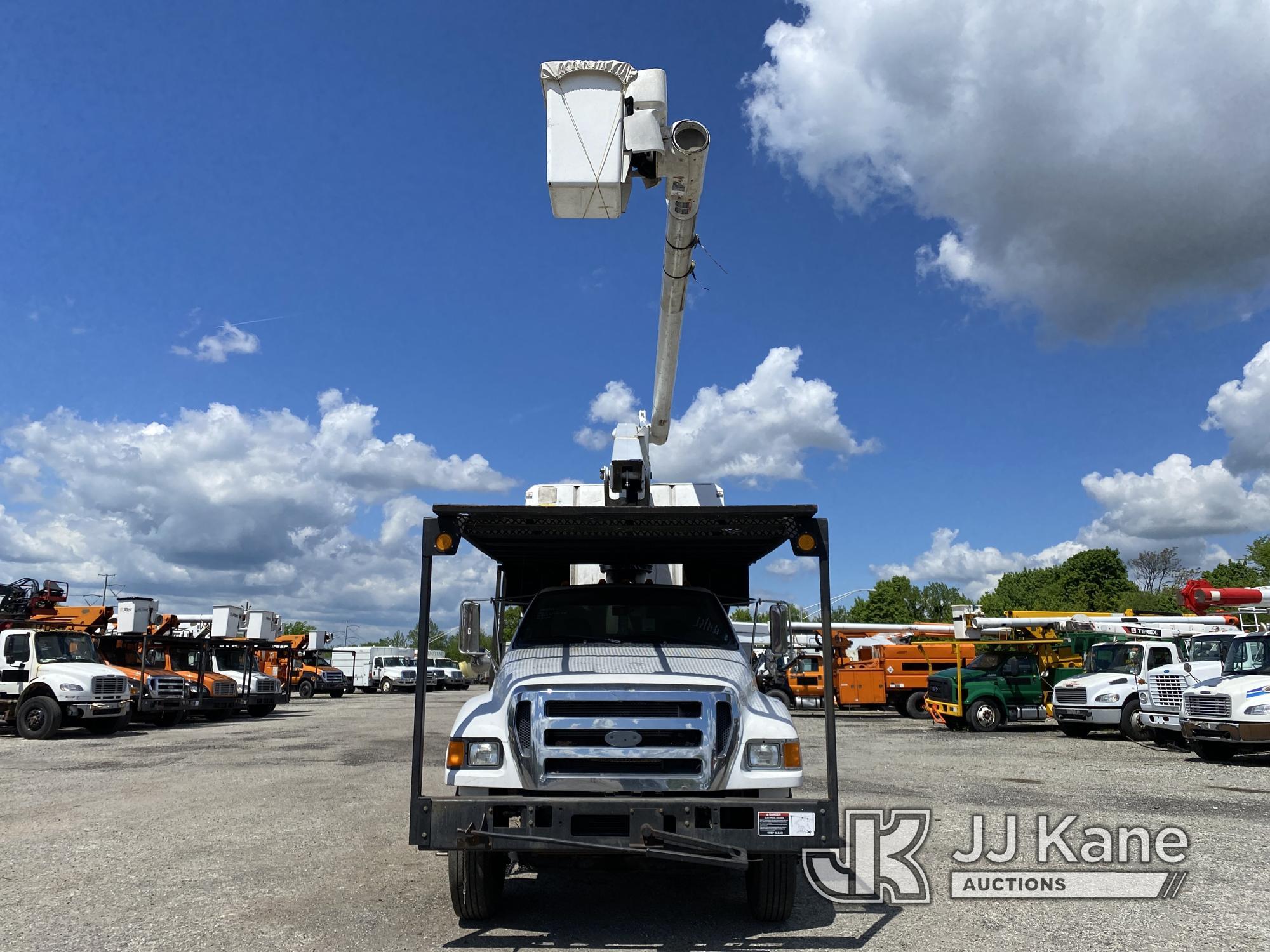 (Plymouth Meeting, PA) Altec LR756, Over-Center Bucket Truck mounted behind cab on 2013 Ford F750 Ch