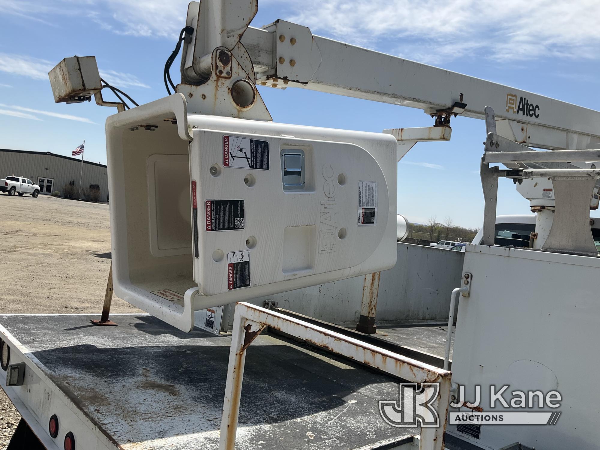 (Shrewsbury, MA) Altec AT200A, Telescopic Non-Insulated Bucket Truck mounted behind cab on 2014 Ford