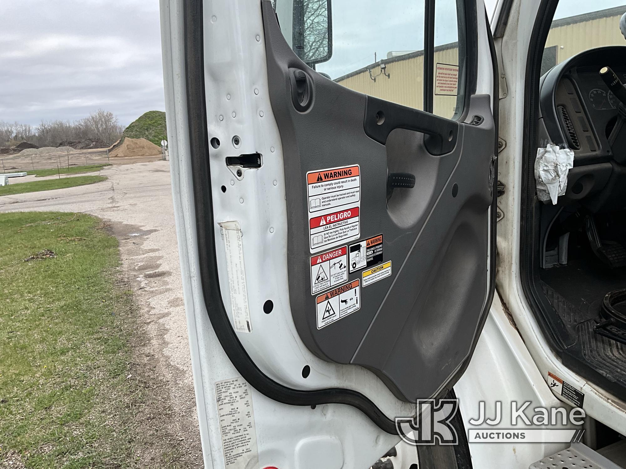 (Mount Pleasant, MI) Vacall AS-13 All sweep, rear mounted on 2013 Freightliner M2 106 Sweeper Runs,