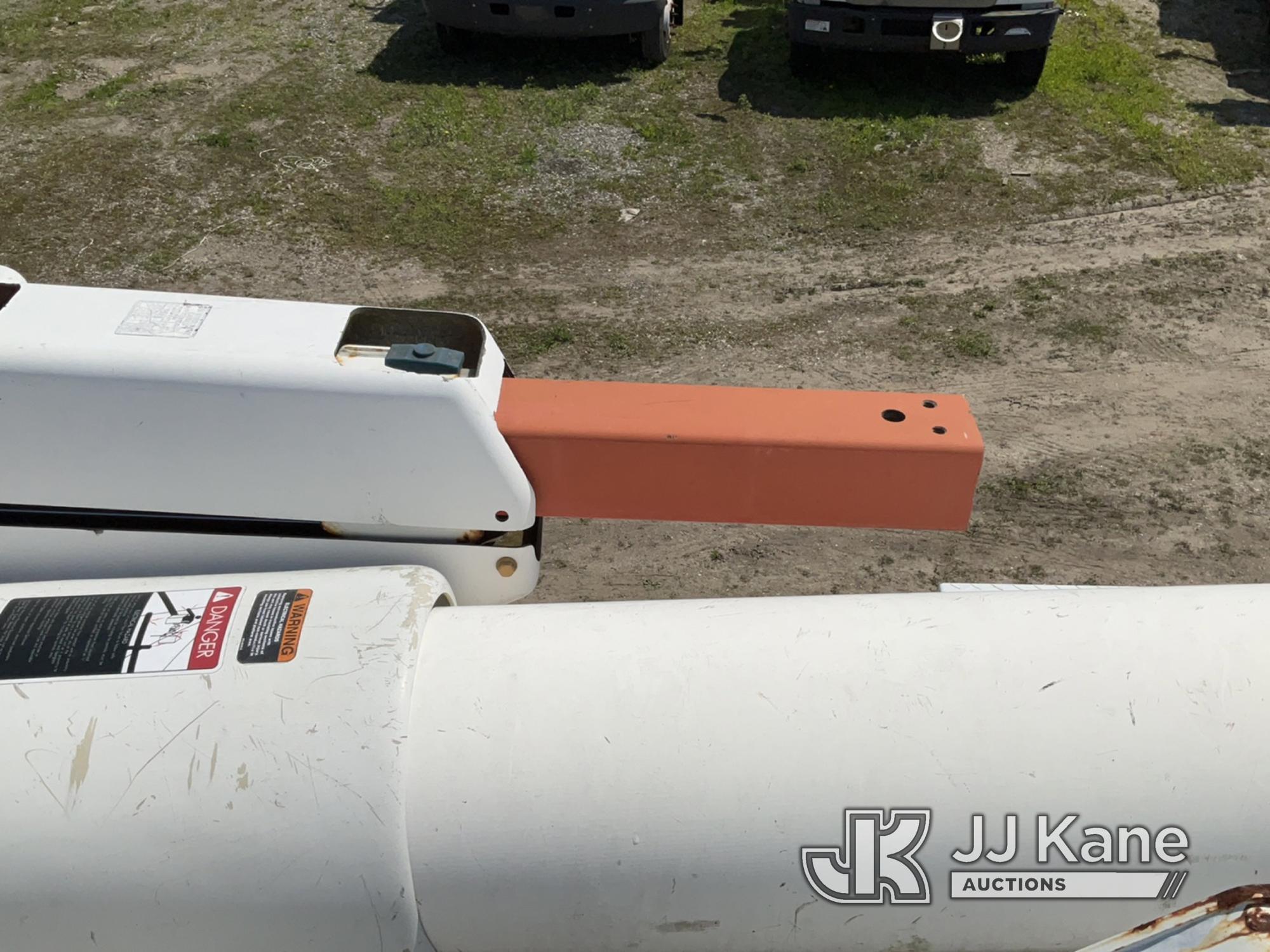 (Bellport, NY) Altec AM55, Over-Center Material Handling Bucket rear mounted on 2011 Freightliner M2