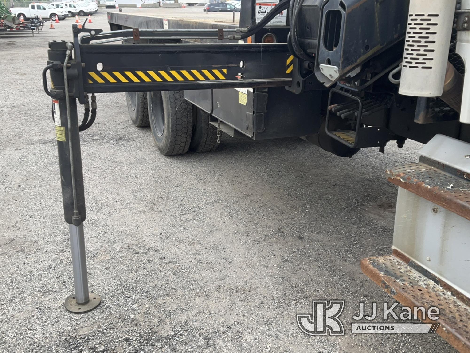 (Plymouth Meeting, PA) Hiab XS B-3 122, Knuckleboom Crane mounted behind cab on 2014 Freightliner M2