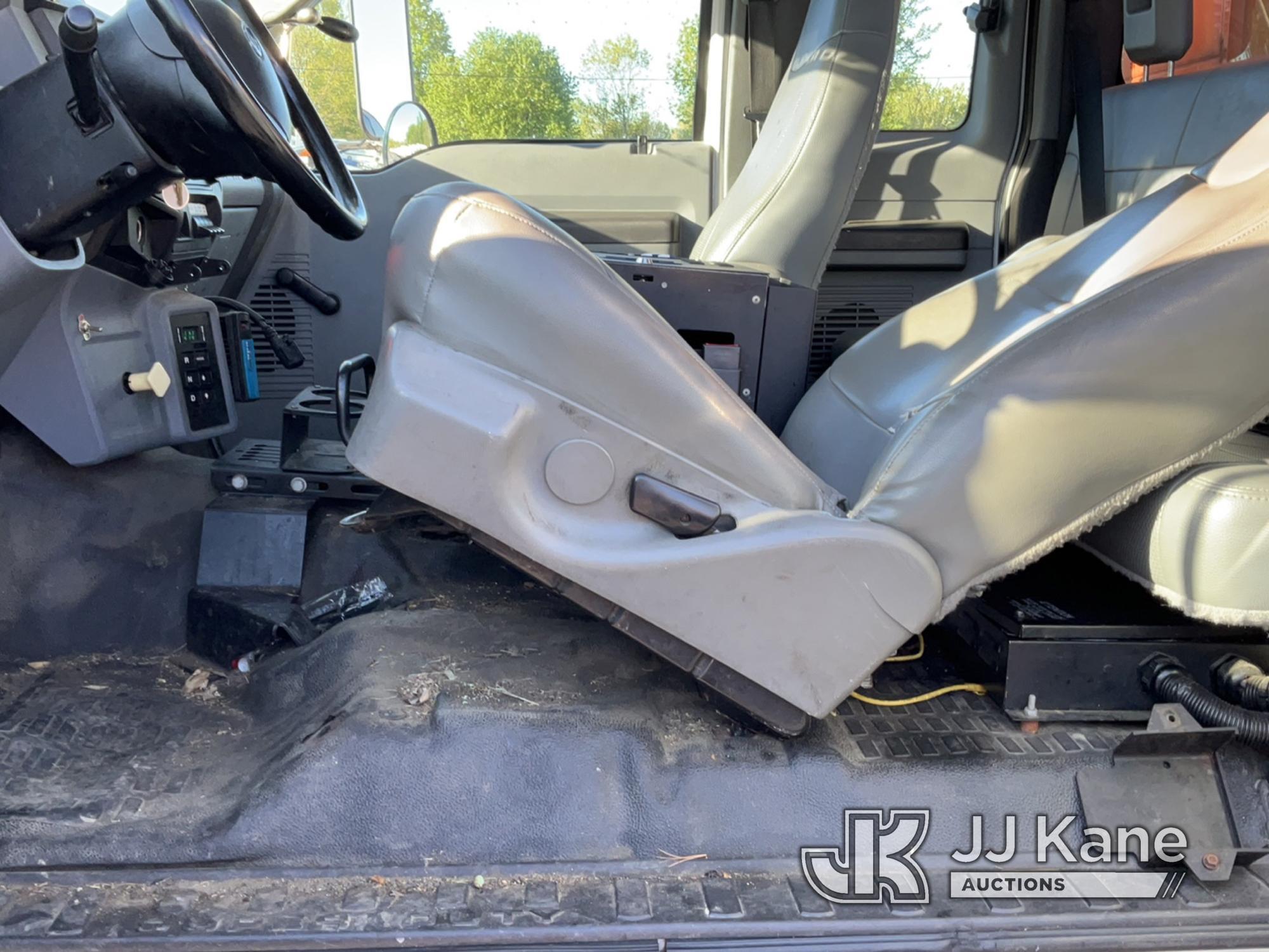 (Chester Springs, PA) Altec L42A, Over-Center Bucket Truck center mounted on 2011 Ford F750 Extended