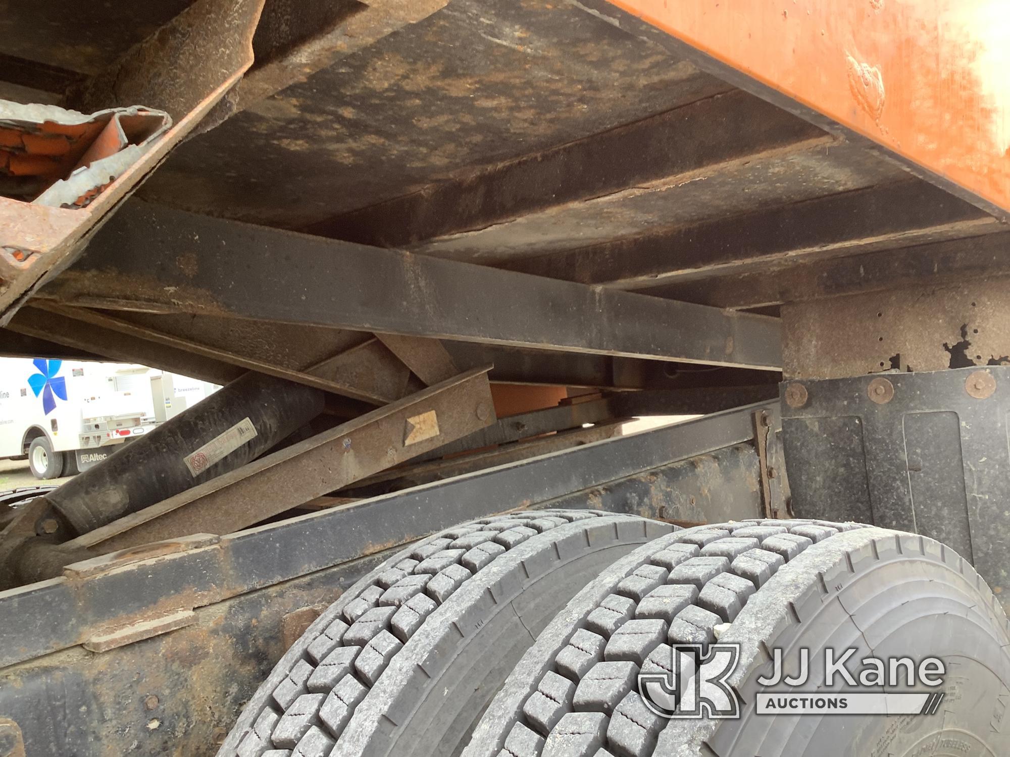 (Smock, PA) Altec LRV55, Over-Center Bucket Truck mounted behind cab on 2010 Ford F750 Chipper Dump