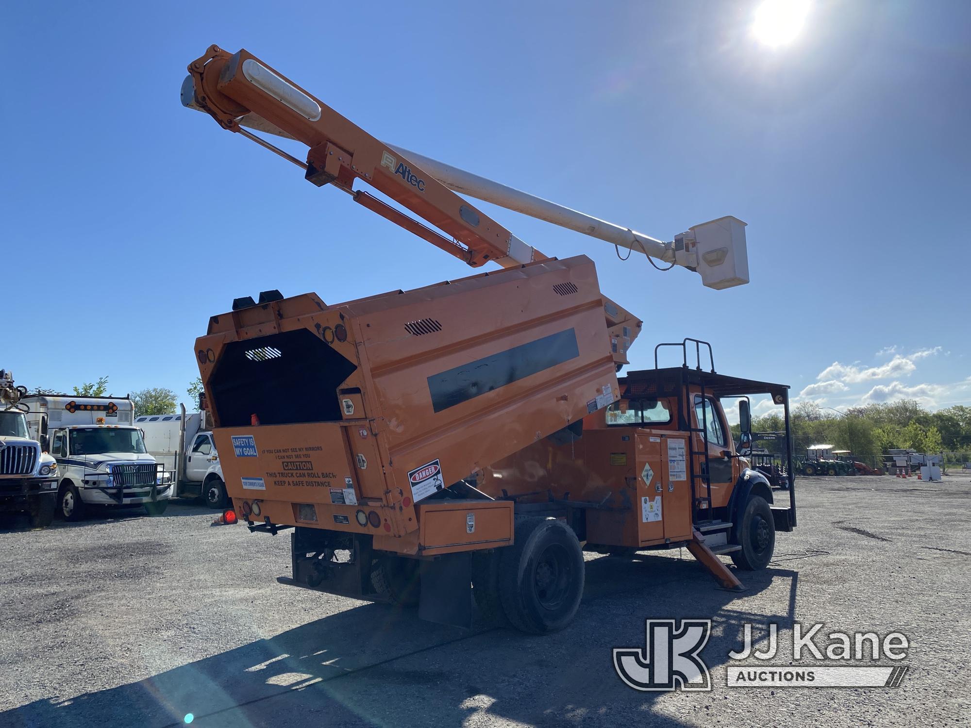 (Plymouth Meeting, PA) Altec LRV56, Over-Center Bucket Truck mounted behind cab on 2011 Freightliner