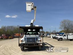 (Charlotte, MI) Altec LR756, Over-Center Bucket Truck mounted behind cab on 2013 Ford F750 Chipper D