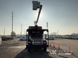 (Charlotte, MI) Altec LR756, Over-Center Bucket Truck mounted behind cab on 2013 Ford F750 Chipper D