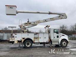 (Rome, NY) Altec AA55, Material Handling Bucket Truck rear mounted on 2017 Kenworth T370 Utility Tru