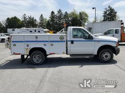 (Chester Springs, PA) 2005 Ford F350 4x4 Service Truck Runs Rough & Moves, Body & Rust Damage, Liftg