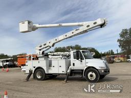 (Charlotte, MI) Altec AM55, Over-Center Material Handling Bucket Truck rear mounted on 2014 Internat