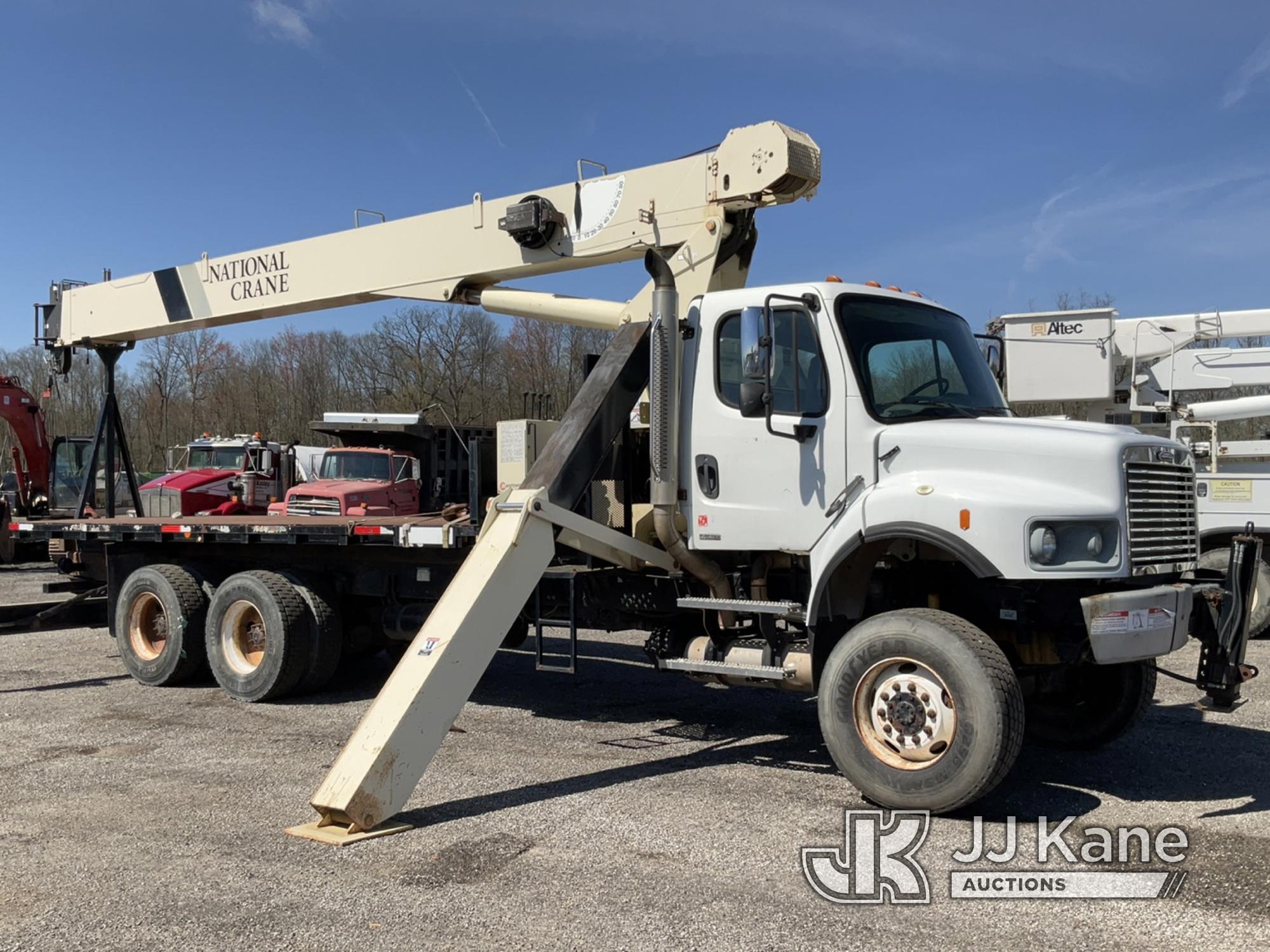 (Ashland, OH) National 800D, Hydraulic Truck Crane mounted behind cab on 2007 Freightliner M2 106 6X