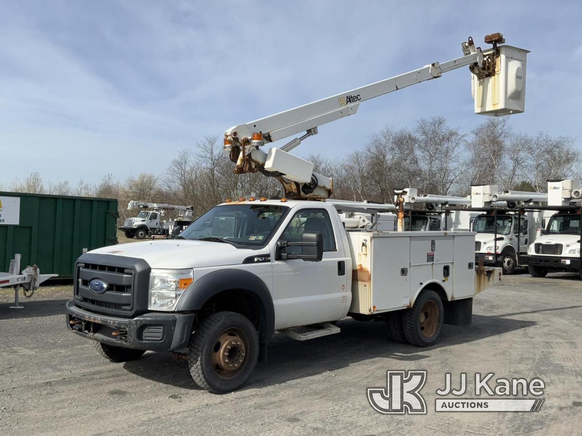 (Plains, PA) Altec AT200A, Telescopic Non-Insulated Bucket Truck mounted on 2014 Ford F450 Service T