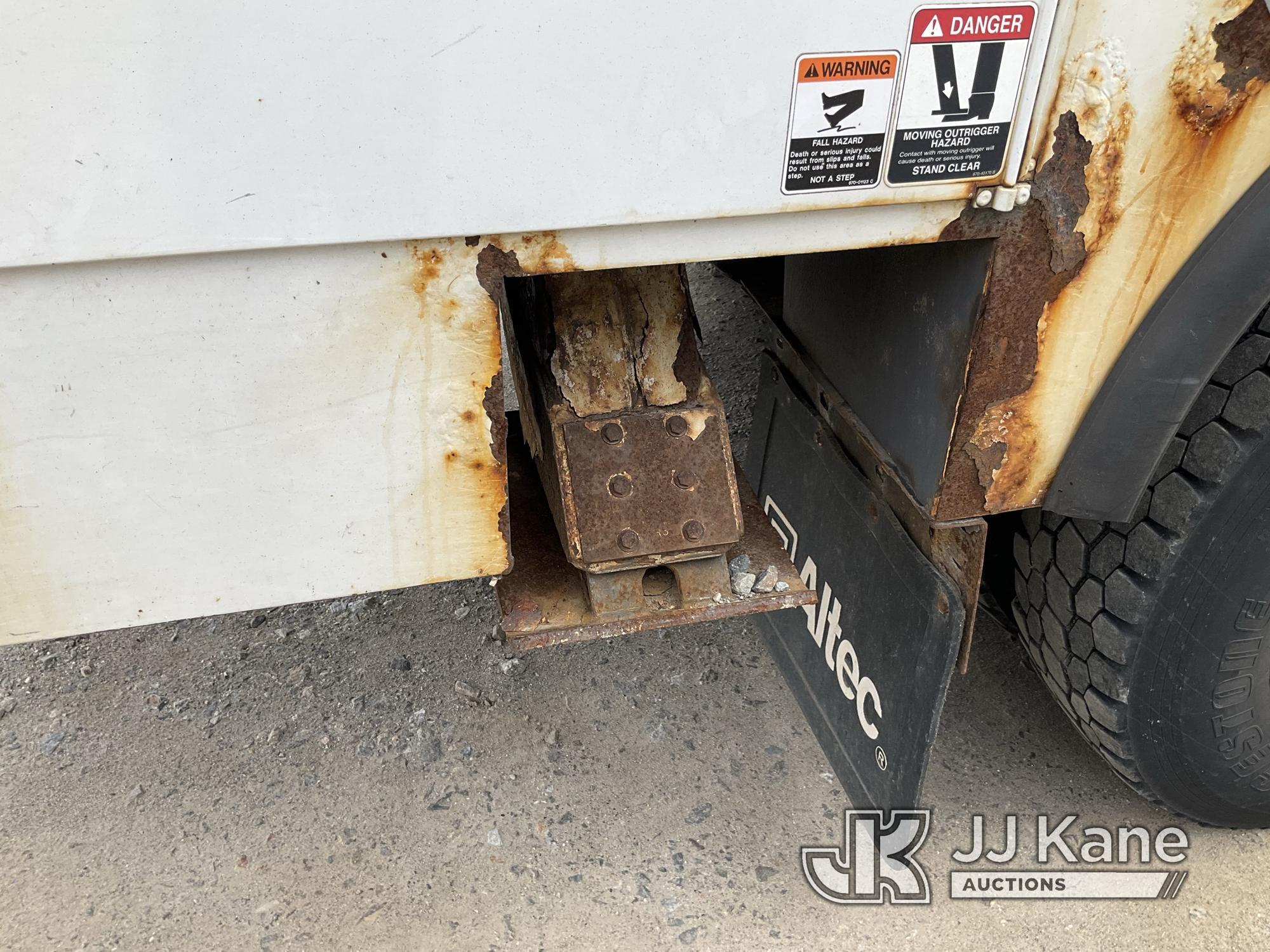 (Shrewsbury, MA) Altec AA55-MH, Material Handling Bucket Truck rear mounted on 2017 Freightliner M2-