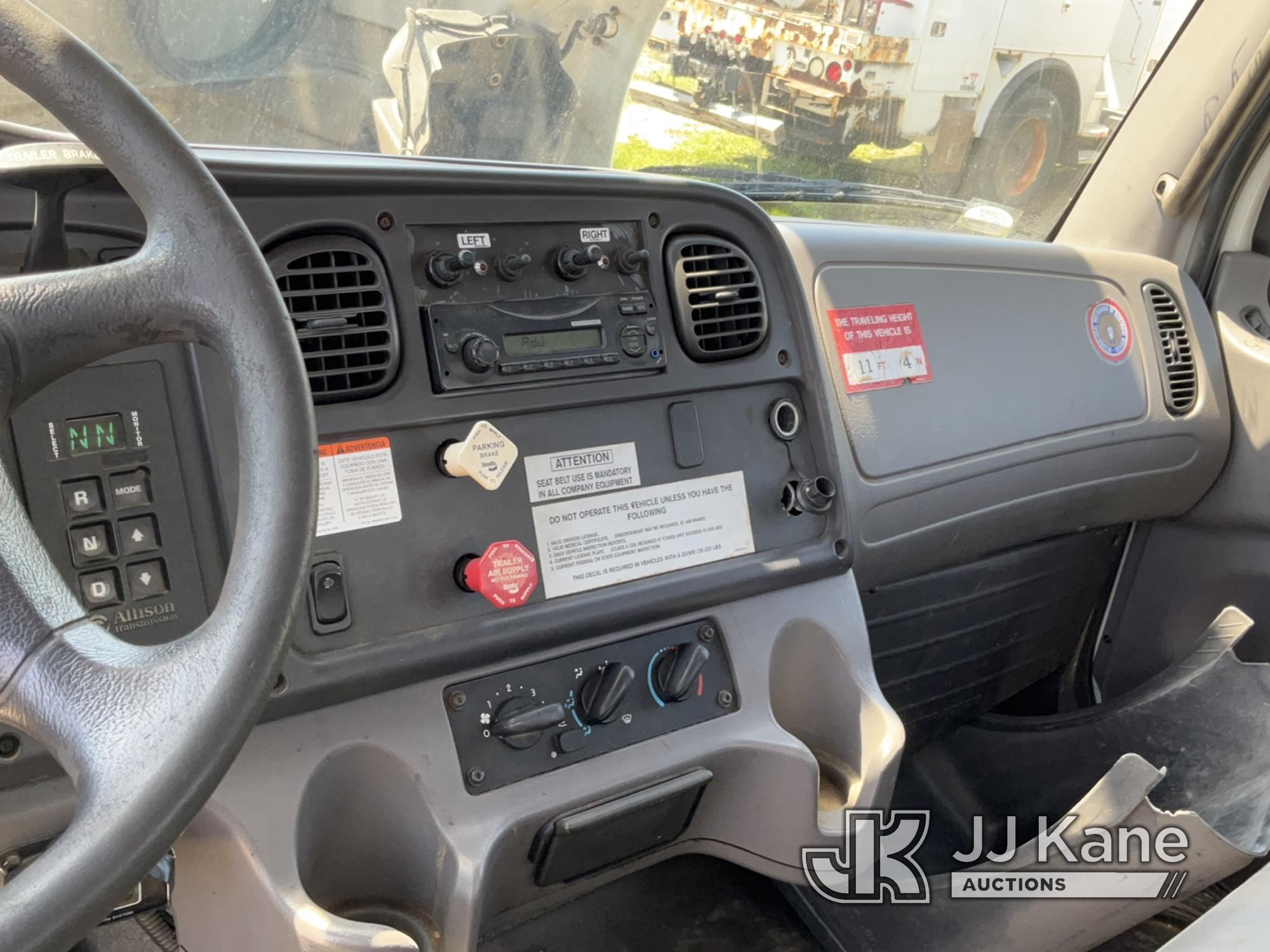 (Bellport, NY) Altec AM55, Over-Center Material Handling Bucket rear mounted on 2011 Freightliner M2