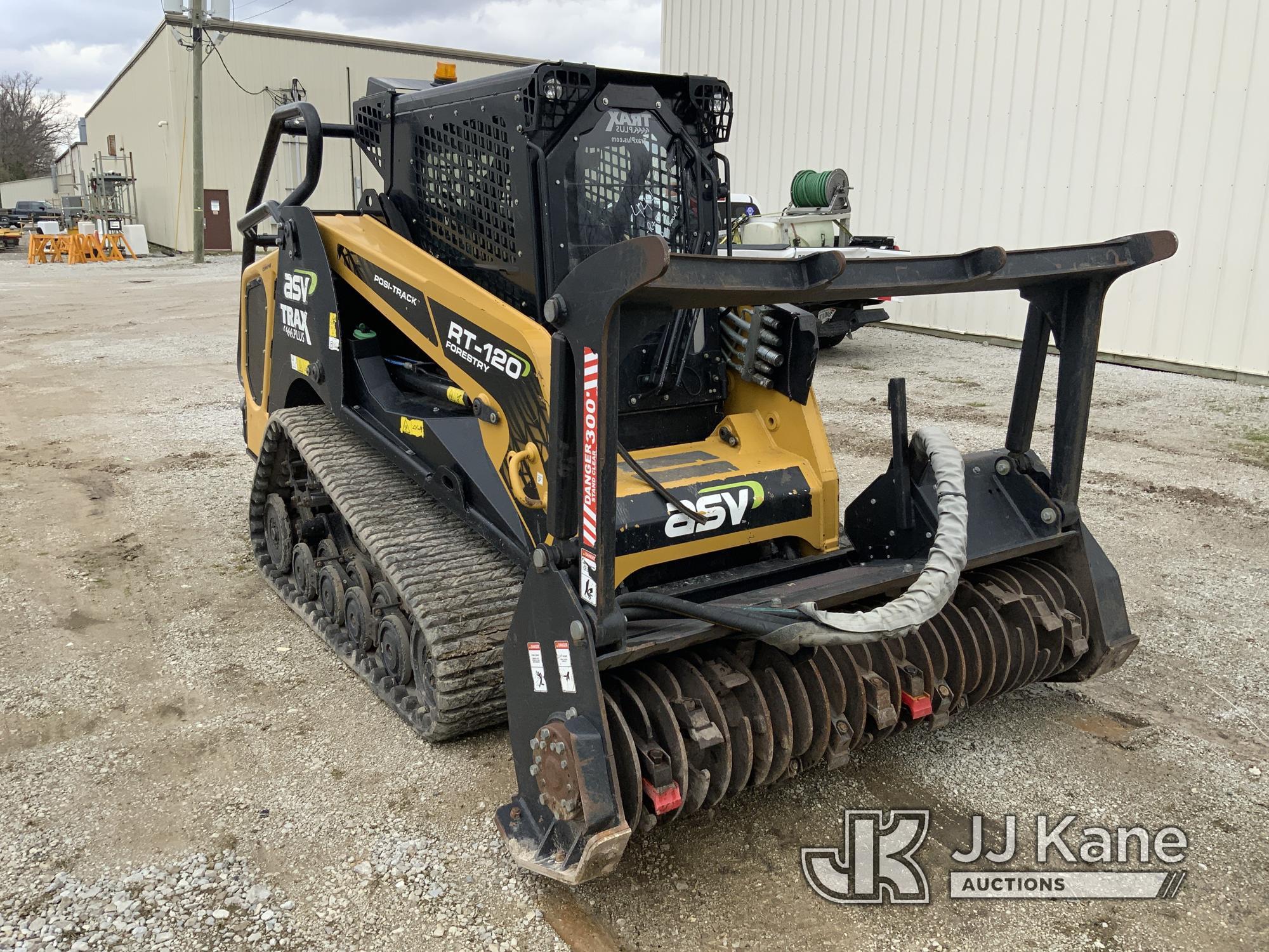 (Fort Wayne, IN) 2021 ASV RT120F Tracked Skid Steer Loader Runs & Operates) (Bad Door Sensor