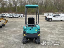 (Shrewsbury, MA) 2024 AGT QK16R Mini Hydraulic Excavator New/Unused, Engine Access Door Damaged