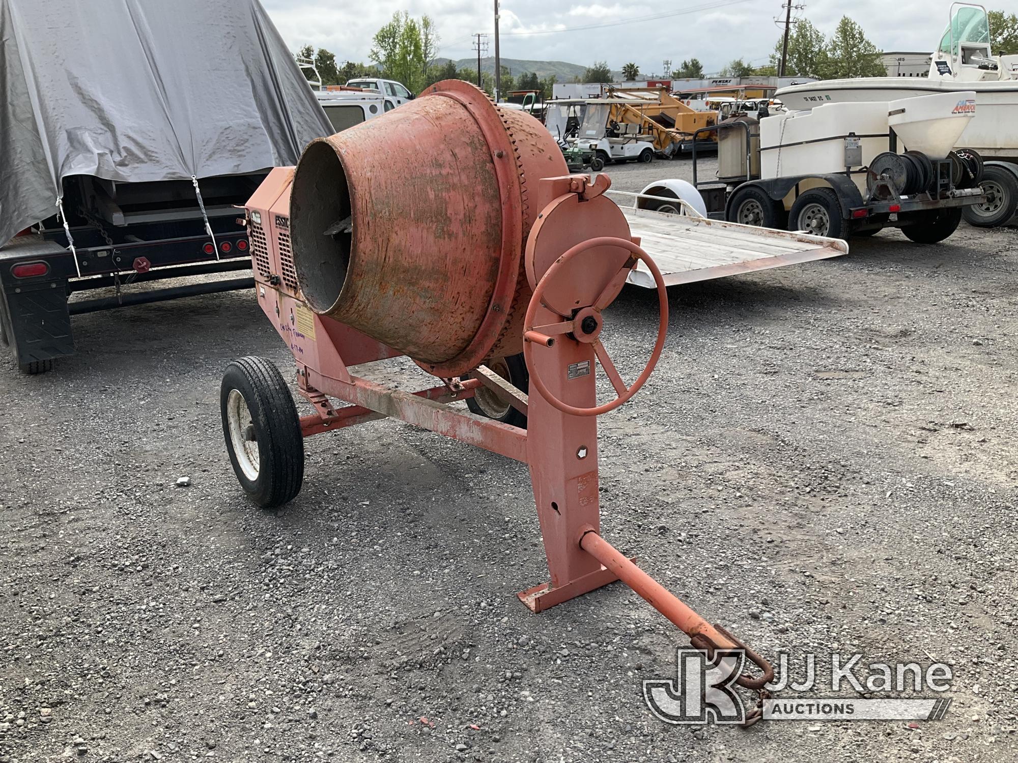 (Jurupa Valley, CA) 1999 Essick EC-92 Honda GX240 concrete mixer Cement Mixer Not Running, True Hour