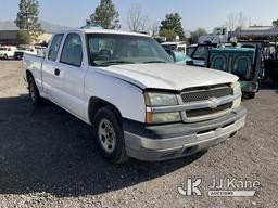 (Jurupa Valley, CA) 2003 Chevrolet Silverado 1500 Extended-Cab Pickup Truck Runs & Moves, Lifters Kn