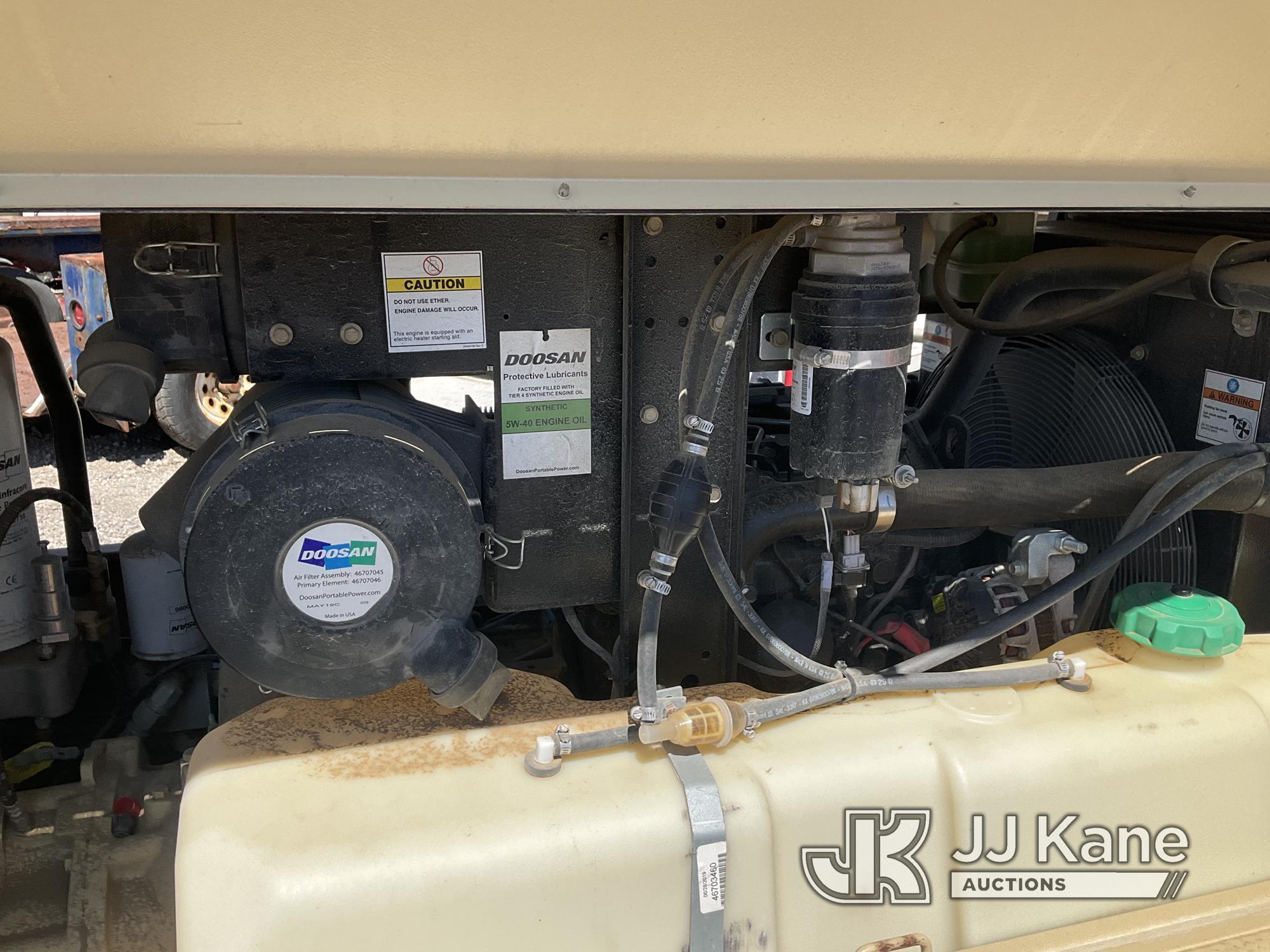 (Jurupa Valley, CA) 2019 DOOSAN P185WD0-T4F Portable Air Compressor Not Running