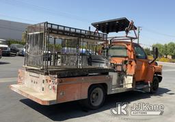 (Jurupa Valley, CA) 2009 GMC TC4C042 Flatbed/Utility Truck Runs & Moves