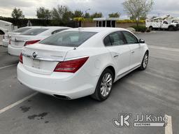 (Jurupa Valley, CA) 2016 Buick LaCrosse 4-Door Sedan Runs & Moves, Failed Smog, Torn Pcv Boot