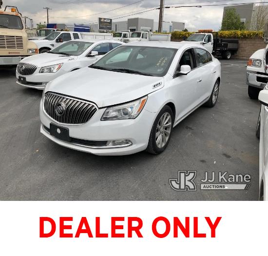 (Jurupa Valley, CA) 2016 Buick Lacrosse 4-Door Sedan Runs & Moves, Has Check Engine Light