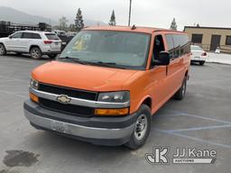 (Jurupa Valley, CA) 2017 Chevrolet Express G3500 Passenger Van Runs & Moves, Paint Damage, Body Dama