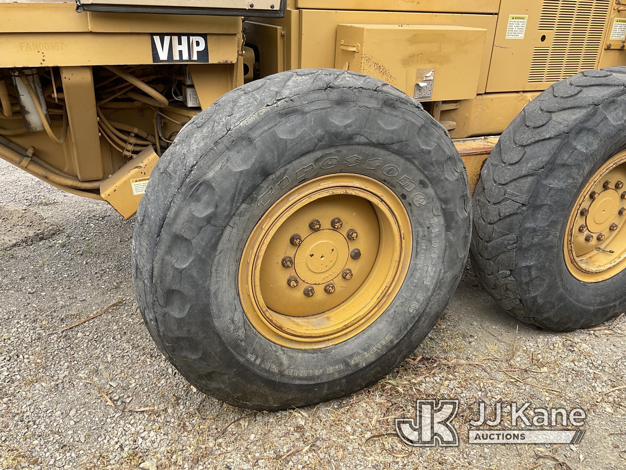 (Jurupa Valley, CA) 2001 Cat 143H Motor Grader, EROPS, Pan, Tilt, Rotate, Mould Board, Hydraulic Rip