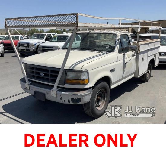 (Jurupa Valley, CA) 1992 Ford F-250 Service Truck Runs & Moves, Check Engine Light On