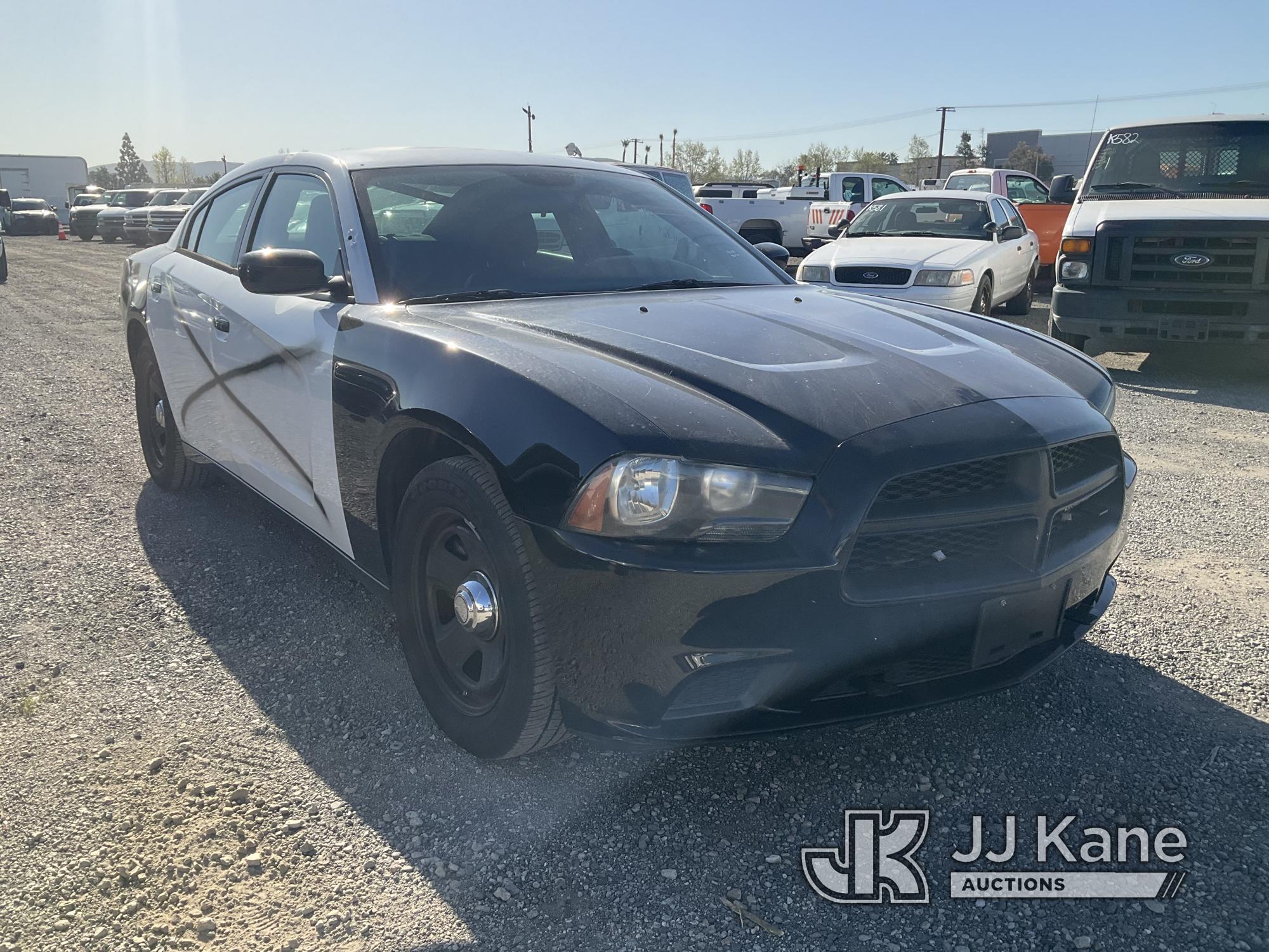 (Jurupa Valley, CA) 2014 Dodge Charger Police Package 4-Door Sedan Runs & Moves Abs Lights Is On, Ai