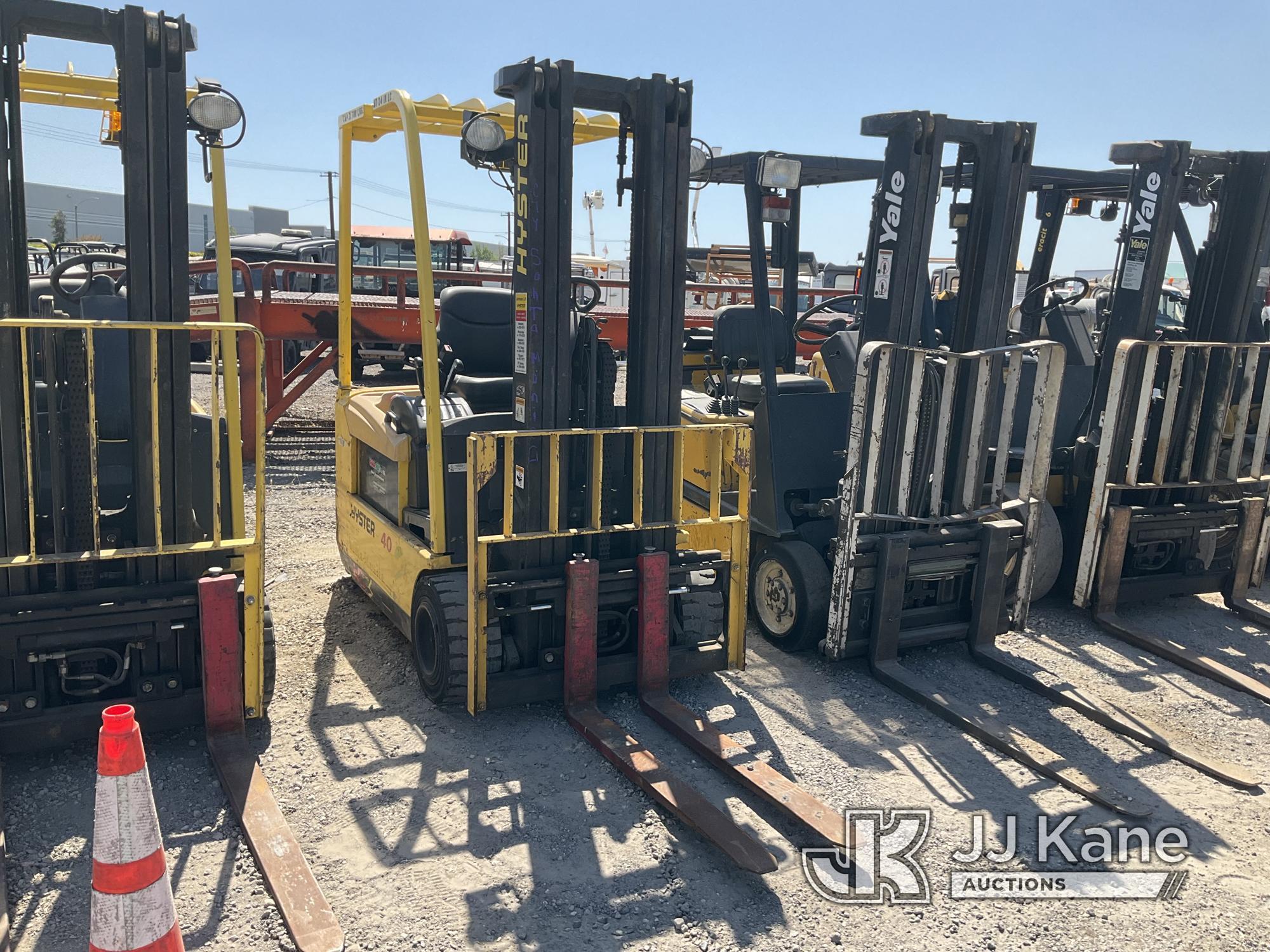 (Jurupa Valley, CA) 2008 Hyster J40ZT EV Solid Tired Forklift Starts Does Not Operate