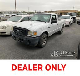 (Jurupa Valley, CA) 2009 Ford Ranger Pickup Truck Runs & Moves, Has Body Damage, Paint Damage, Bed D