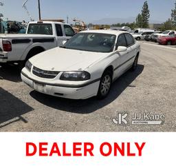 (Jurupa Valley, CA) 2002 Chevrolet Impala 4-Door Sedan Not Running, Major Oil Leak