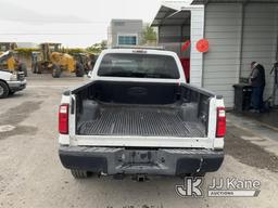 (Jurupa Valley, CA) 2008 Ford F-250 SD 4X4 Cab & Chassis Runs & Moves, Missing Tail Gate , Bad Tire