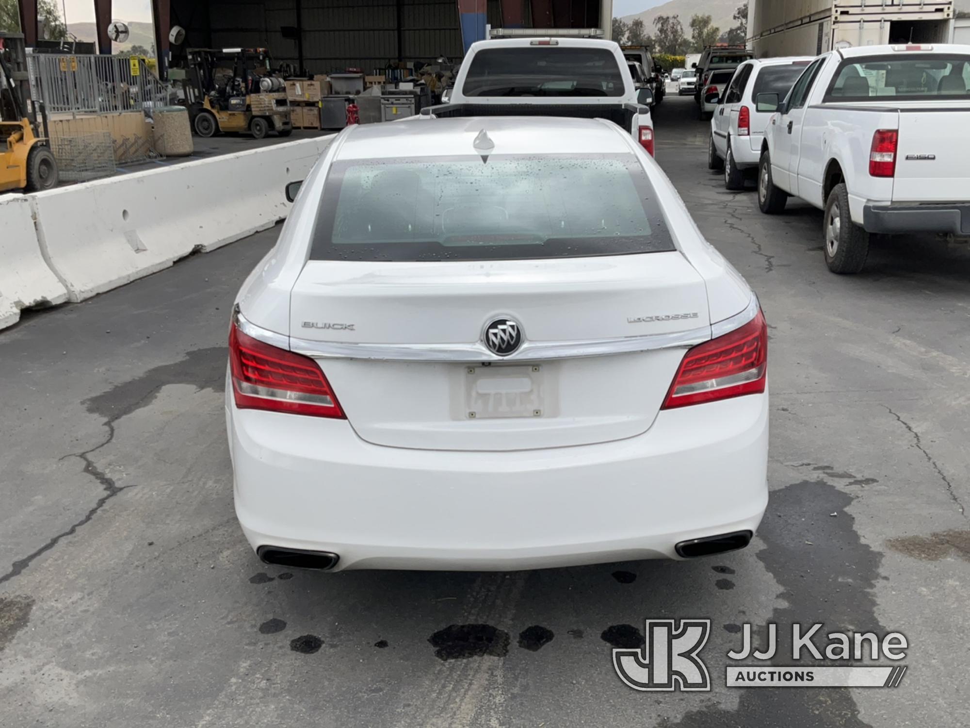 (Jurupa Valley, CA) 2016 Buick LaCrosse 4-Door Sedan Runs & Moves, Not Clearing Drive Cycle