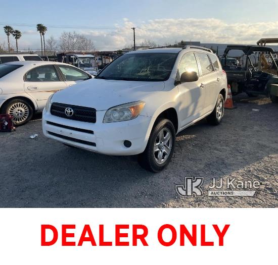 (Jurupa Valley, CA) 2008 TOYOTA RAV4 2WD SUV 4-Door Sport Utility Vehicle Cranks Does Not Start, Int