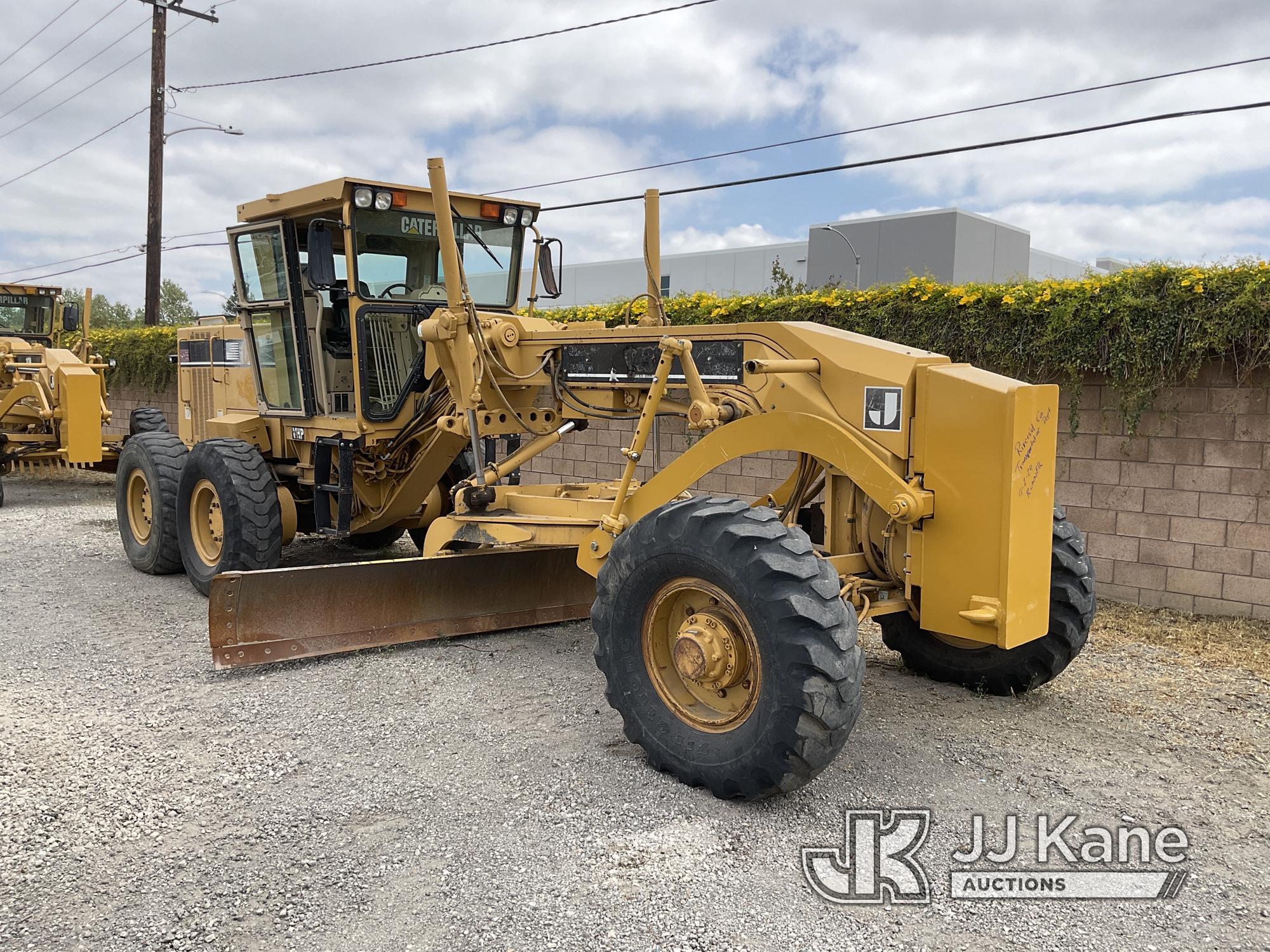 (Jurupa Valley, CA) 2001 Cat 143H Motor Grader, EROPS, Pan, Tilt, Rotate, Mould Board, Hydraulic Rip