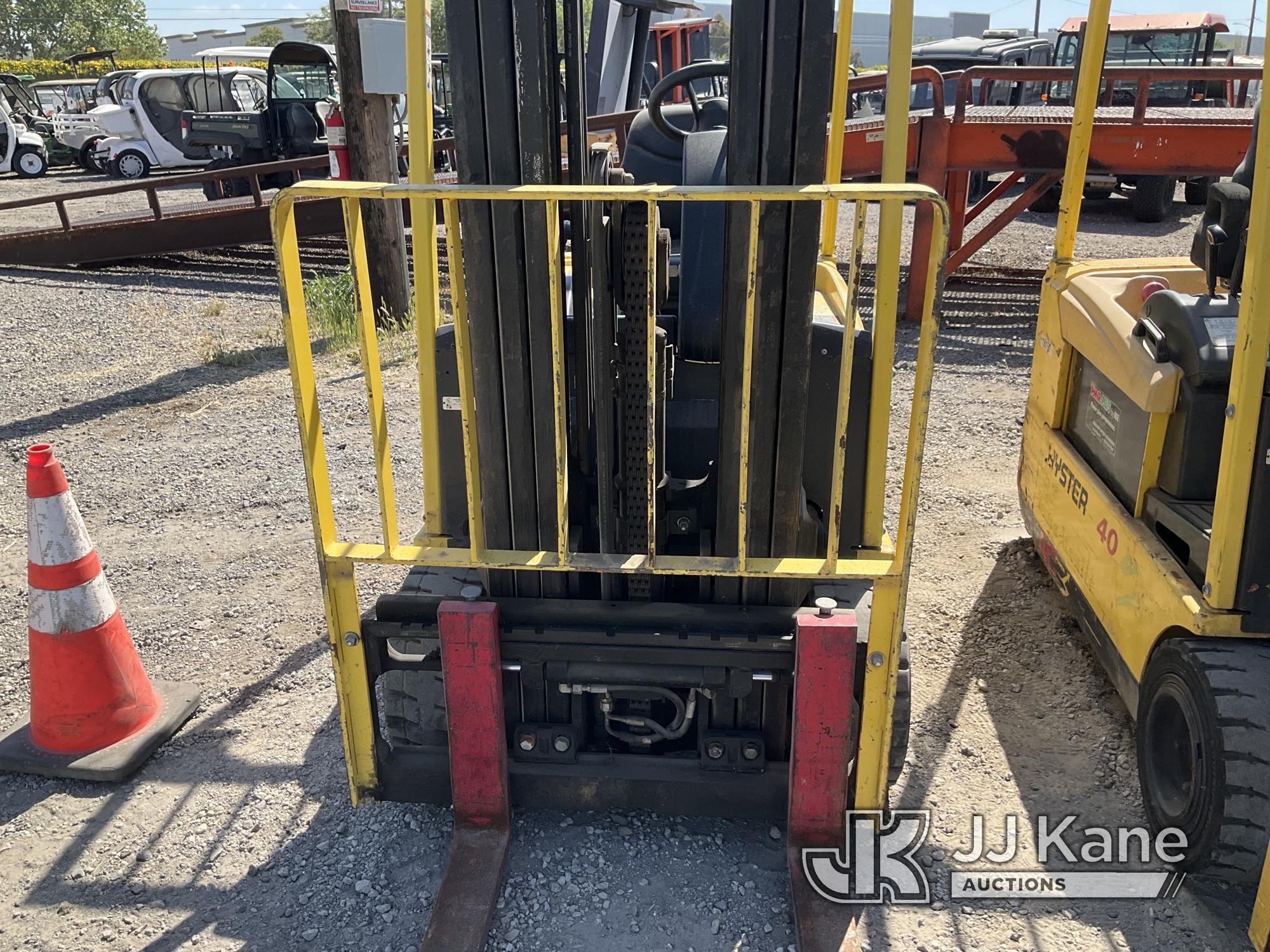 (Jurupa Valley, CA) 2008 Hyster J40ZT EV Solid Tired Forklift Starts & Operates