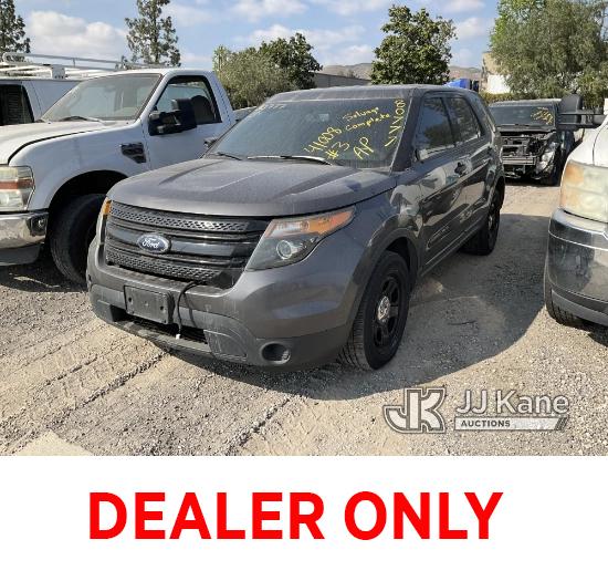 (Jurupa Valley, CA) 2015 Ford Explorer AWD Police Interceptor 4-Door Sport Utility Vehicle Runs & Mo