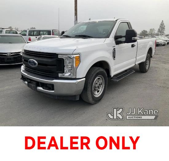 (Jurupa Valley, CA) 2017 Ford F-250 SD Regular Cab Pickup 2-DR Runs & Moves, Interior Is Melted, Fro