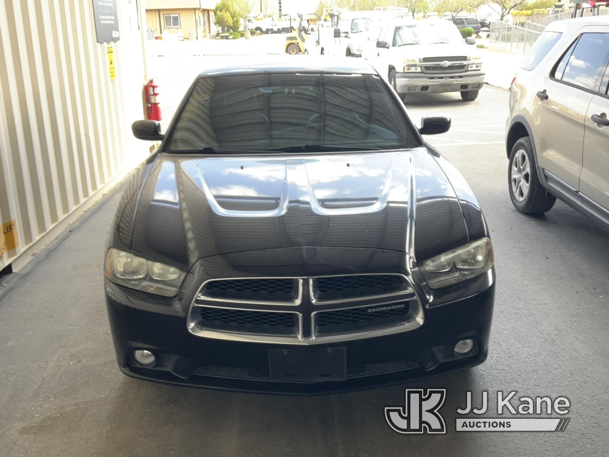 (Jurupa Valley, CA) 2012 Dodge Charger Police Package 4-Door Sedan Runs & Moves, Rear Bumper Body Da