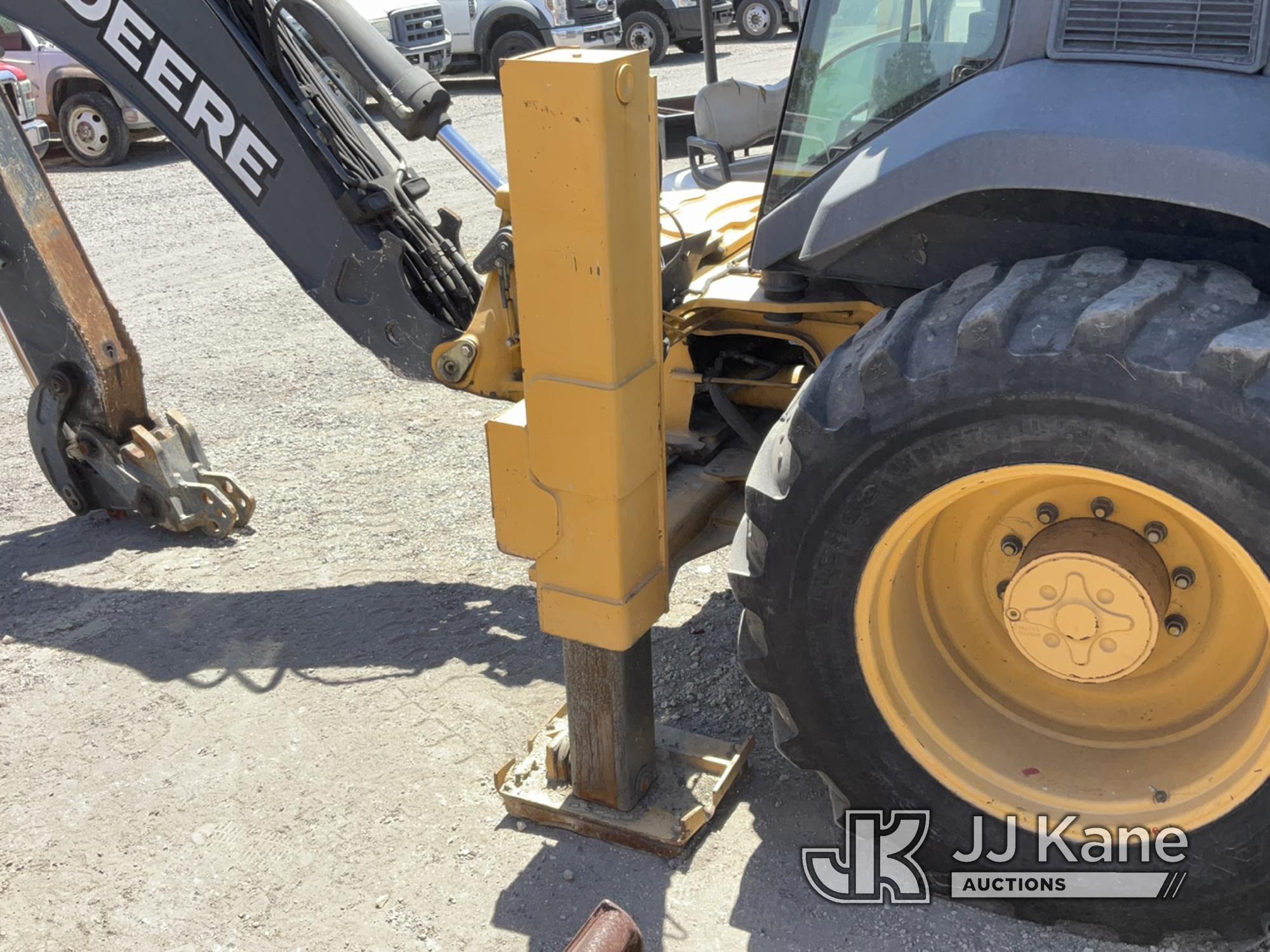 (Jurupa Valley, CA) 2007 John Deere 315SJ Tractor Loader Backhoe Runs & Moves, Front Tires Flat