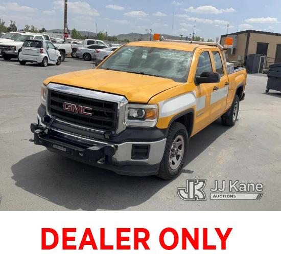 (Jurupa Valley, CA) 2015 GMC Sierra 1500 Extended-Cab Pickup Truck Not Running , Bad Engine , Electr