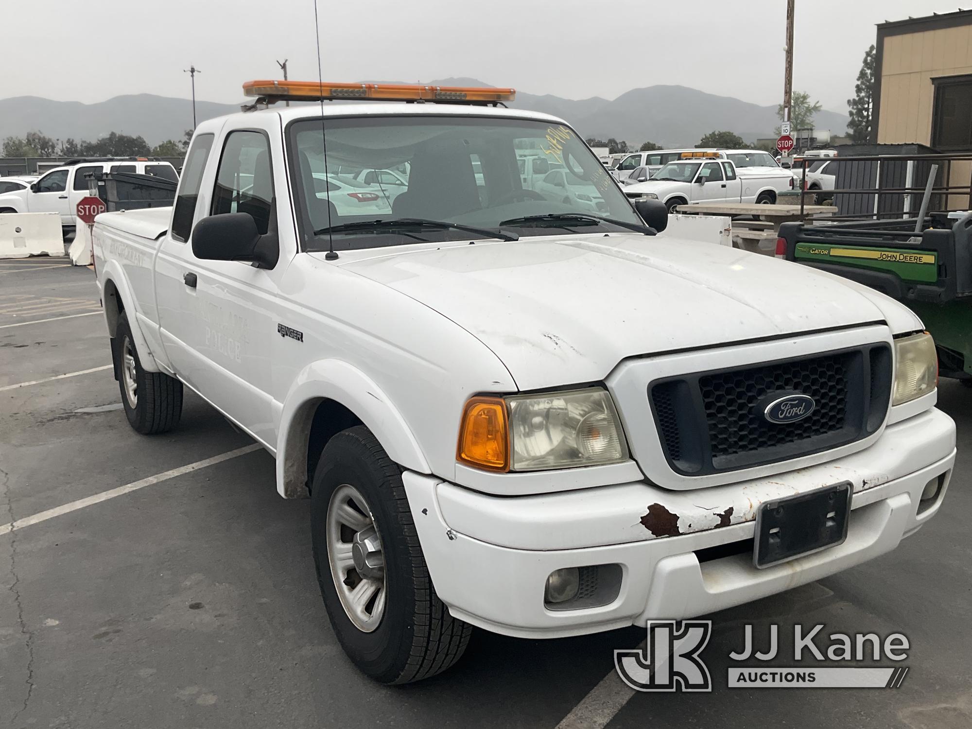 (Jurupa Valley, CA) 2005 Ford Ranger Extended-Cab Pickup Truck Runs Rough & Moves, Rust Damage