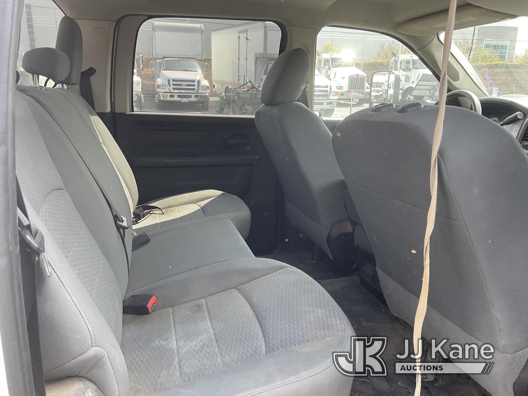 (Jurupa Valley, CA) 2014 RAM 3500 4x4 Utility Truck, 1 TON 4X4 CREW CAB W/UTILITY Runs & Moves, Exha