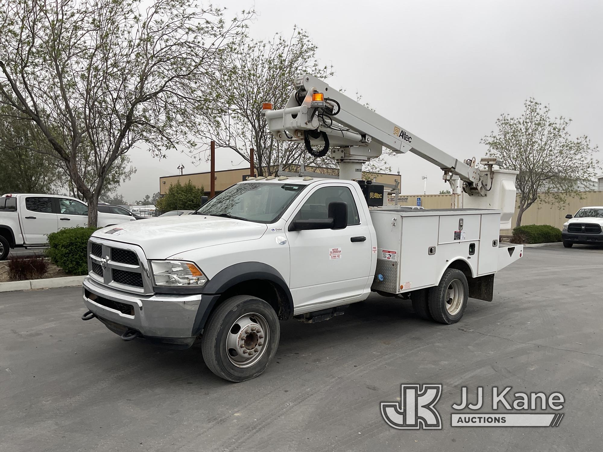 (Jurupa Valley, CA) Altec AT235, , 2016 RAM 4500 Utility Truck Runs & Moves, Upper Operates