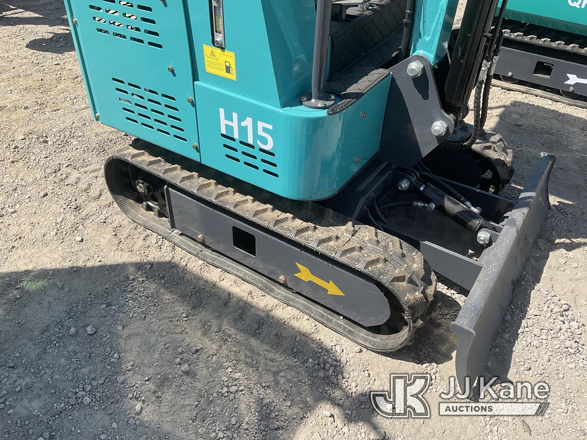 (Jurupa Valley, CA) 2024 AGT H15 Mini Hydraulic Excavator, bkt, ripper, 2 ft 8 in. stick, aux hyd, d