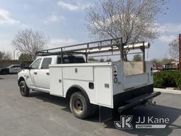 (Jurupa Valley, CA) 2014 RAM 3500 4x4 Utility Truck, 1 TON 4X4 CREW CAB W/UTILITY Runs & Moves, Exha